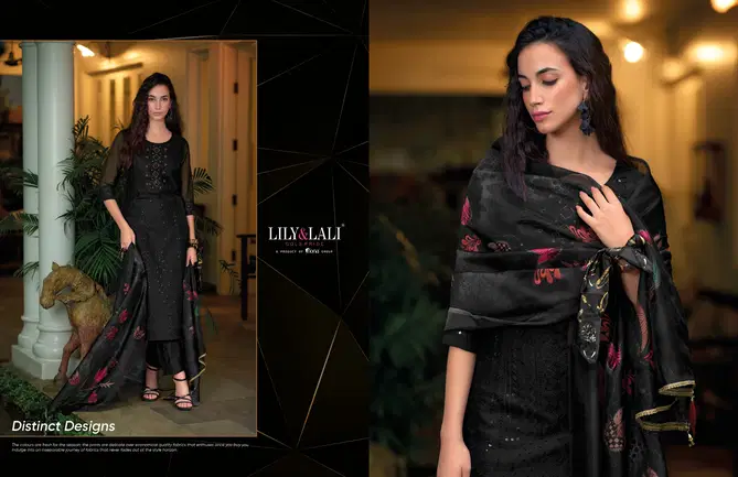 Organza Chikan Kari Vol 3 By Lily And Lali Designer Kurti With Bottom Dupatta Wholesale Price In Surat
